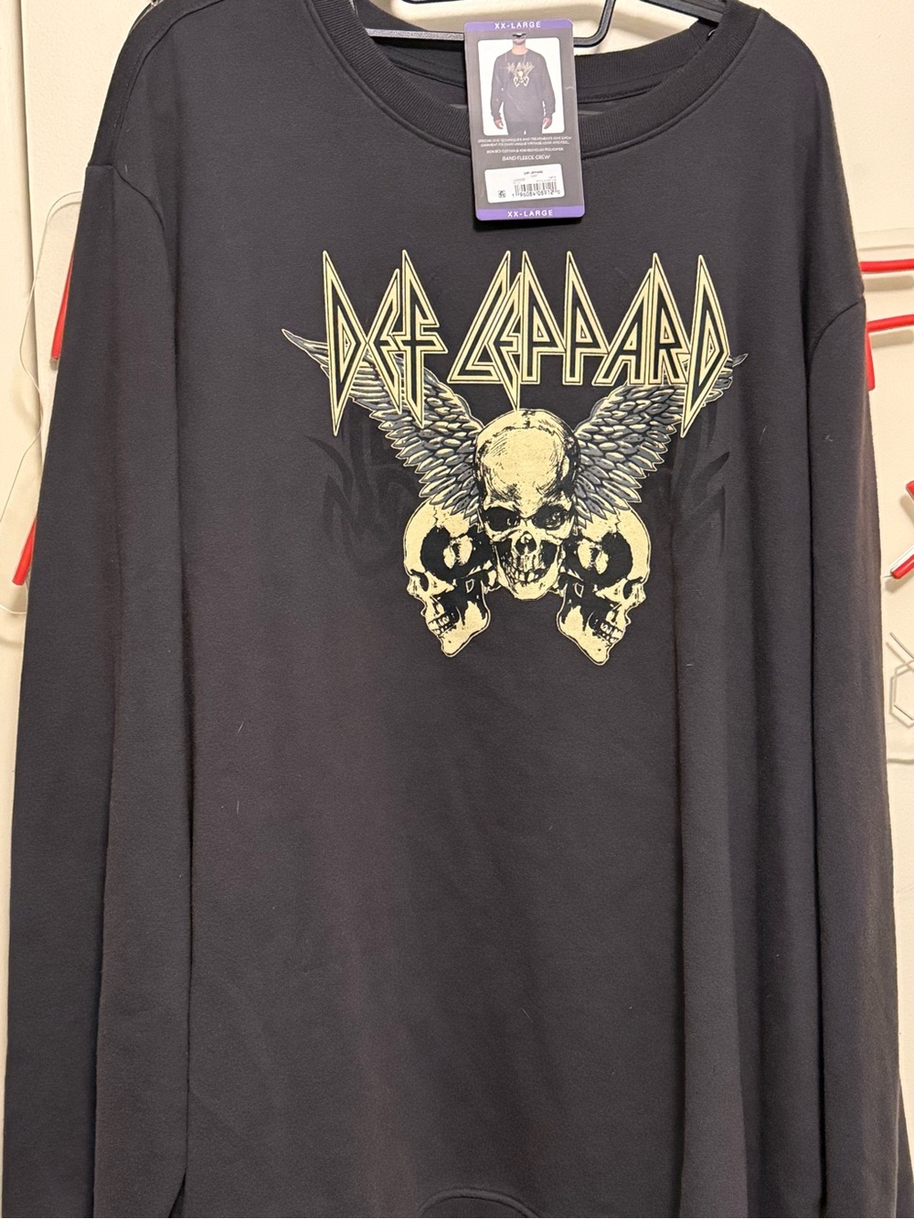 Charcoal Grey Def Leppard sweatshirt